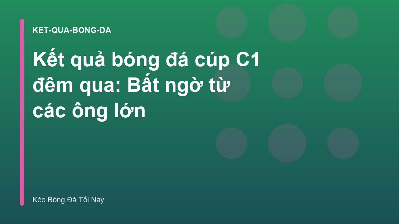 Read more about the article Kết quả bóng đá cúp C1 đêm qua: Bất ngờ từ các ông lớn